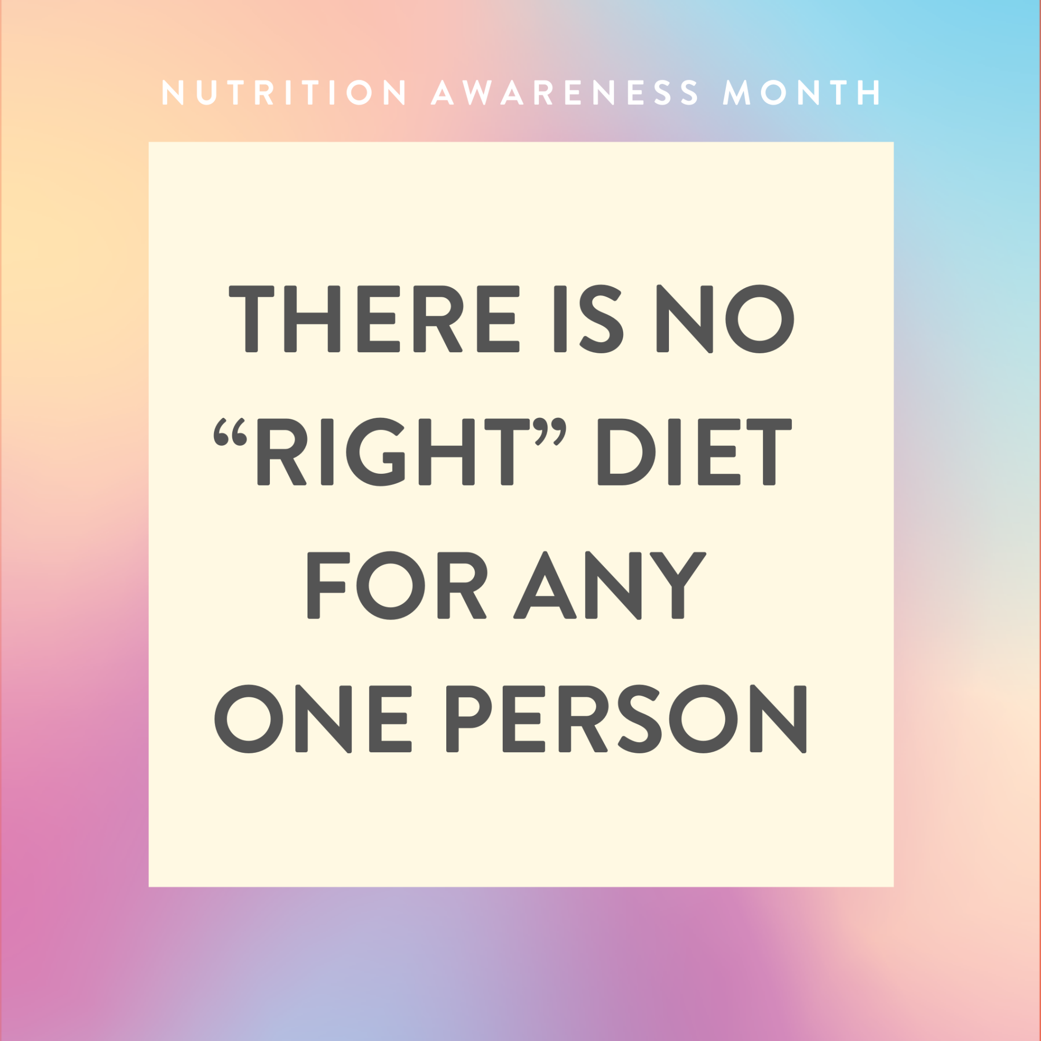 Nutrition Awareness Month Integrative Health Nutrition Services