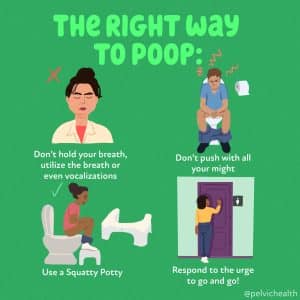 right way to poop