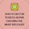 Who to see for testicular pain blog